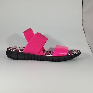 NR Rapisardi Pink Vinyl and Elastic Banded Sandal